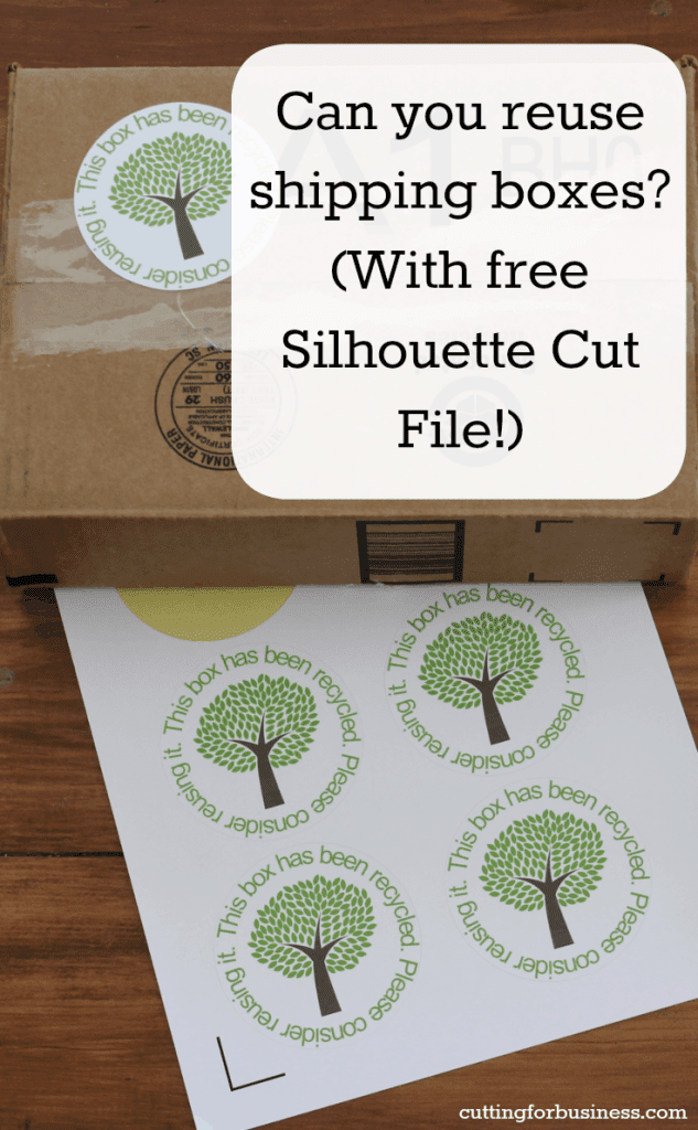 Reusing Shipping Boxes in Your Silhouette Based Business Cutting for