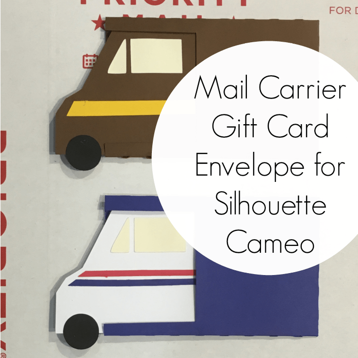 Free Mail Carrier Gift Card Envelope Cut File for