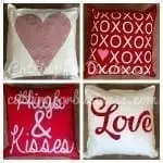 Valentine's Pillows by cuttingforbusiness.com