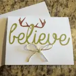 Rudolph Christmas Cards. By cuttingforbusiness.com.