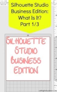 Silhouette Studio Business Edition - What is it? (Silhouette Cameo and Cricut Crafters) - by cuttingforbusiness.com