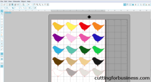 Creating custom color charts in Silhouette Studio - by cuttingforbusiness.com