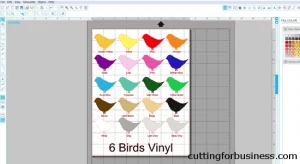 Creating custom color charts in Silhouette Studio - by cuttingforbusiness.com