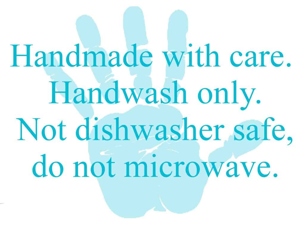 Free, printable care cards (not food safe, HTV washing instructions