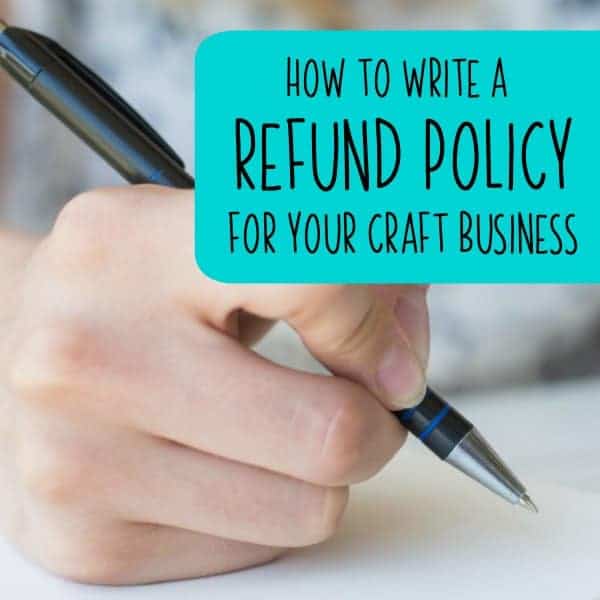 How to Write a Refund Policy for your Silhouette Portrait or Cameo and Cricut Explore or Maker Small Business - by cuttingforbusiness.com