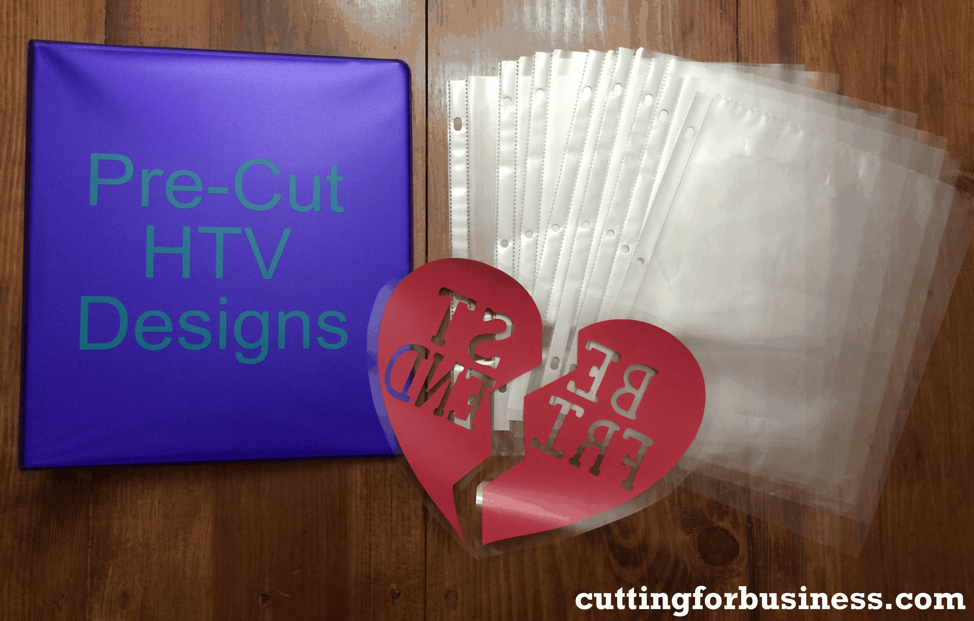 Store Your Pre Cut Heat Transfer Vinyl (HTV) Designs in a Binder ...