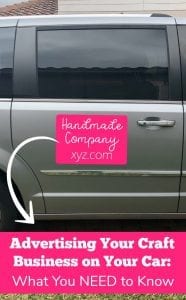 Advertising Your Craft Business on Your Car - What You Need to Know for Silhouette Cameo or Portrait and Cricut Explore or Maker Crafters - by cuttingforbusiness.com