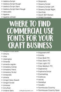 Where to Find Commercial Use Fonts for Your Silhouette Portrait or Cameo and Cricut Explore or Maker - by cuttingforbusiness.com