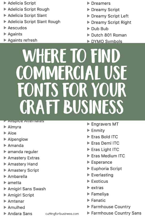 Download Where To Find Commercial Use Fonts For Crafts Cutting For Business PSD Mockup Templates