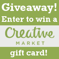 {Giveaway!} Enter to win a Creative Market gift card - by cuttingforbusiness.com