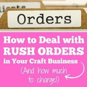 How to Deal with Rush Orders in Your Silhouette Cameo or Portrait and Cricut Explore or Maker craft business - by cuttingforbusiness.com