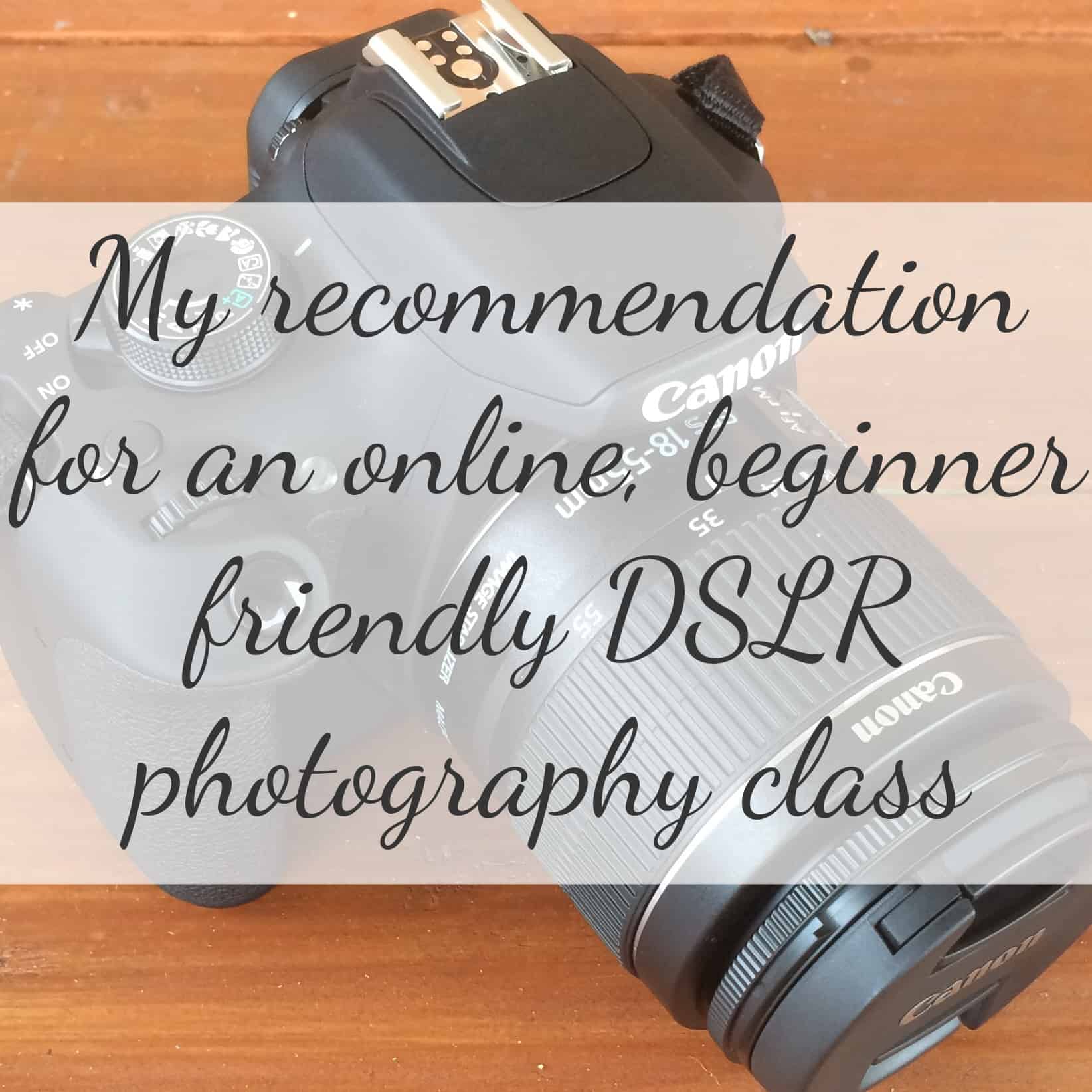 A Recommended Online Photography Class for new DSLR users by cuttingforbusiness.com