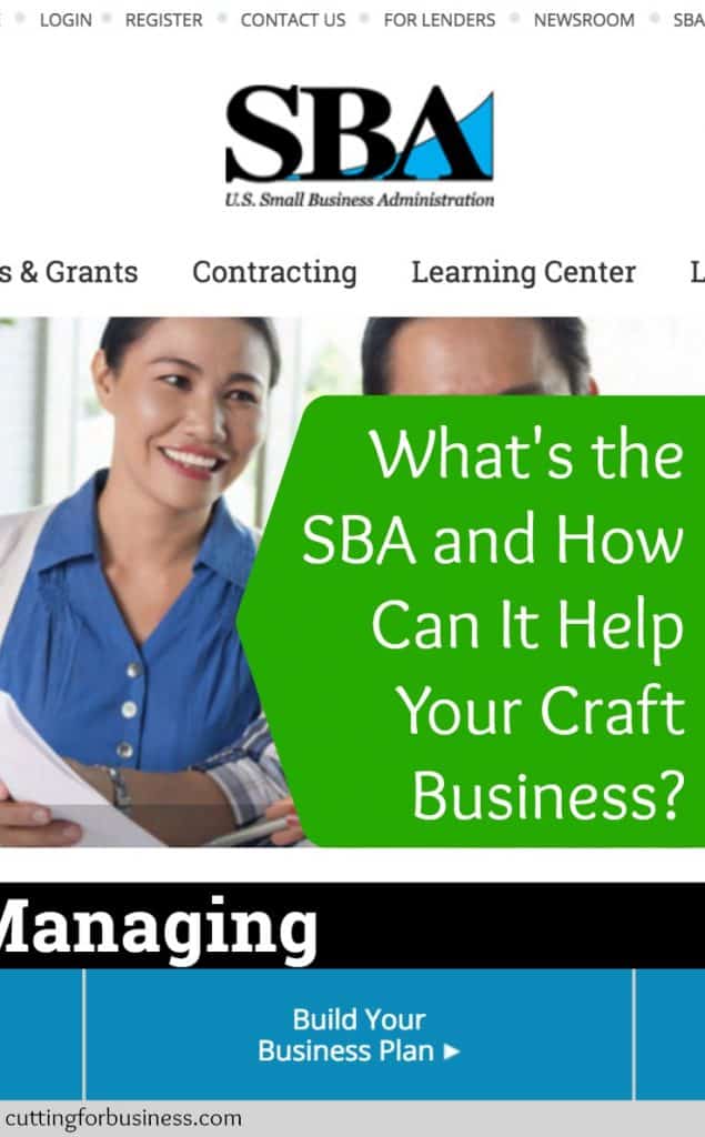 The SBA and Your Silhouette Cameo or Cricut Small Business - by cuttingforbusiness.com
