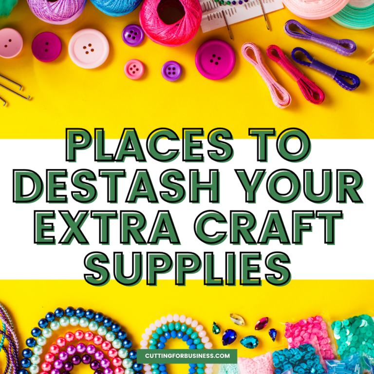 Places to Destash Your Extra Craft Supplies