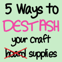 5 Ways to Destash Your #Silhouette or #Cricut craft supplies - by cuttingforbusiness.com