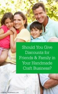 Discounts for friends and family in your Silhouette Cameo or Cricut small business - should you give them? By cuttingforbusiness.com