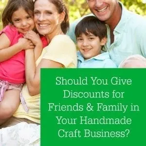 Discounts for friends and family in your Silhouette Cameo or Cricut small business - should you give them? By cuttingforbusiness.com