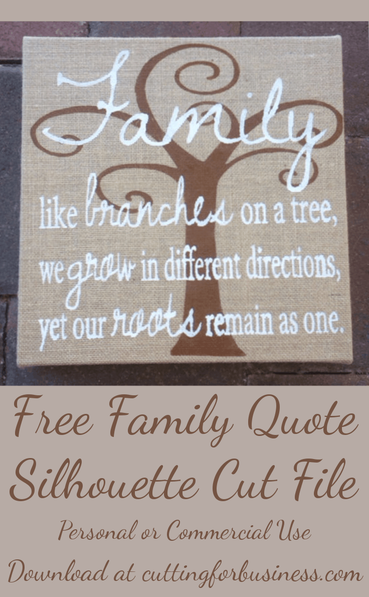 Free Commercial Use Silhouette Cut File: Family Tree by ...