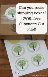 Reusing Shipping Boxes in Your Silhouette or Cricut Based Business - with free Silhouette Cut File - by cuttingforbusiness.com