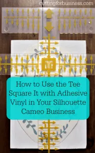 Tutorial: How to Use a Tee Square It With Adhesive Vinyl by cuttingforbusiness.com