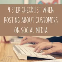 4 Step Checklist When Posting About Customers on Social Media - A must read for Silhouette and Cricut Etsy Shop Owners - by cuttingforbusiness.com.
