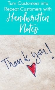 Customer Retention in Your Craft Business - The Handwritten Note - Great for Silhouette Portrait or Cameo and Cricut Explore or Maker small businesses - by cuttingforbusiness.com
