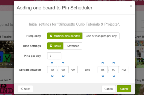 Scheduling Pinterest Pins for Your Silhouette or Cricut Business by cuttingforbusiness.com