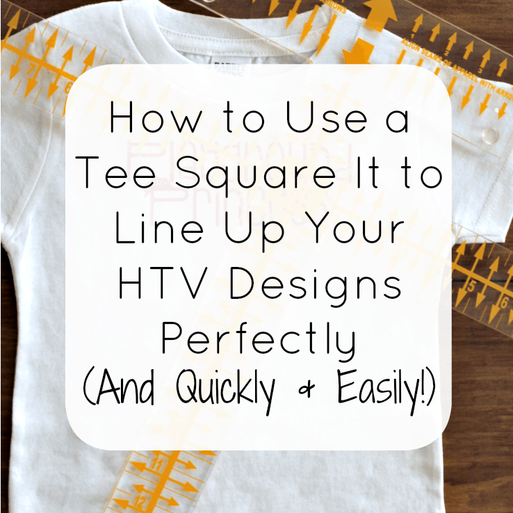 How to Use a Tee Square It to Line Up Your HTV (Heat Transfer Vinyl) Designs Perfectly (and quickly & easily!) - by cuttingforbusiness.com