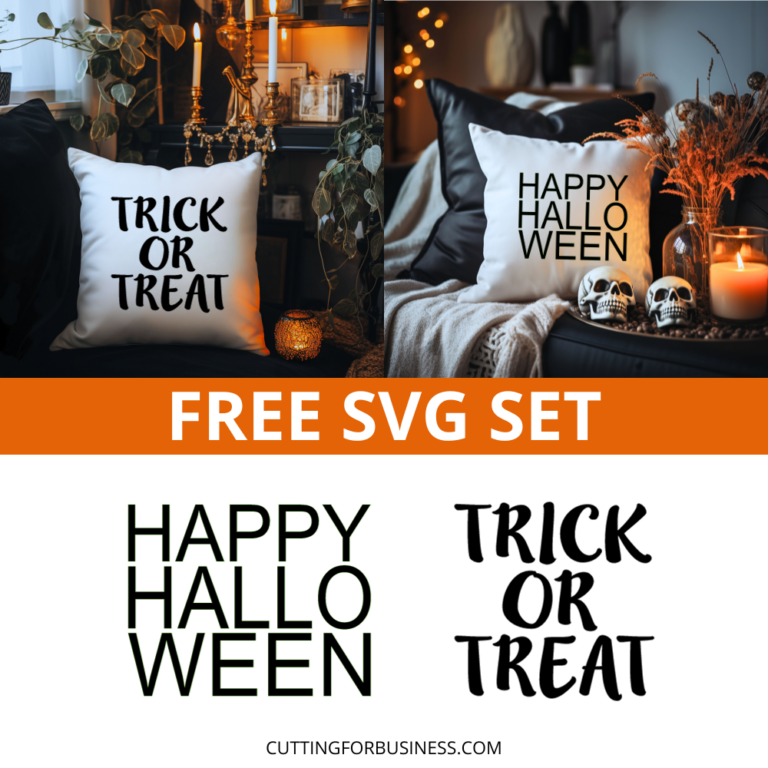 Free Halloween SVG Cut File Set