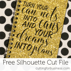 Free Silhouette Cameo Commercial Use Motivational Quote Cut File - by cuttingforbusiness.com