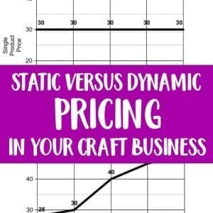 Static vs. Dynamic Pricing for Craft Business Owners - A Must Read for Silhouette Portrait or Cameo and Cricut Explore or Maker Crafters - by cuttingforbusiness.com
