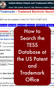 Tutorial: How to Search the US Patent & Trademark Office TESS Database - by cuttingforbusiness.com