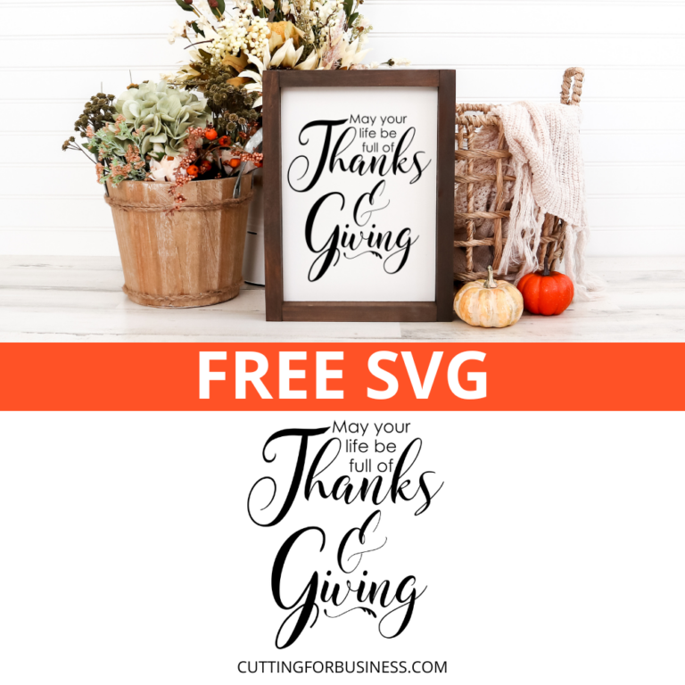Free Thanks & Giving SVG