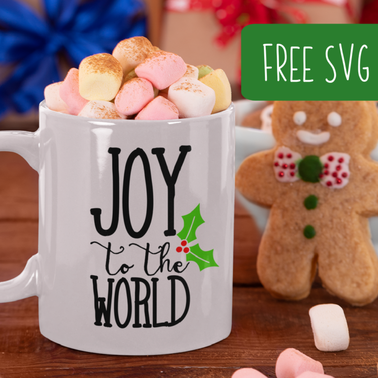 Free Joy to the World SVG Christmas Cut File