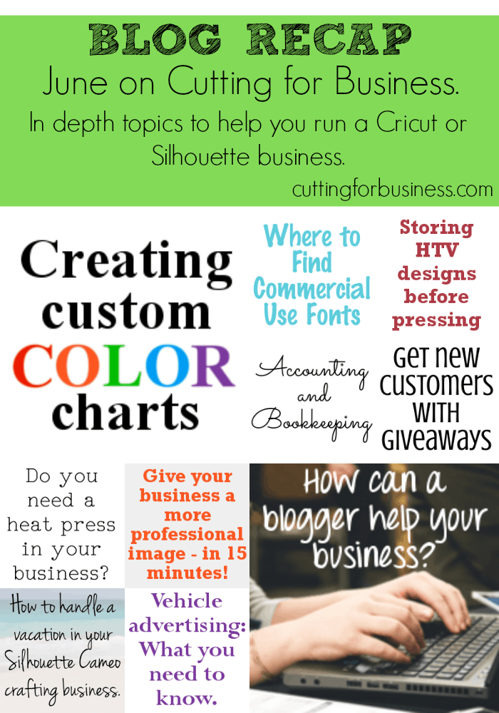 Have you stopped in to read cuttingforbusiness.com lately? It's the only blog that talks Silhouette Cameo or Cricut crafting and running a business.