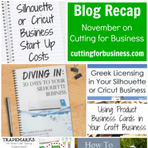 Thinking about starting a business with your Silhouette Cameo or Cricut? Head to cuttingforbusiness.com - it's a must read resource.