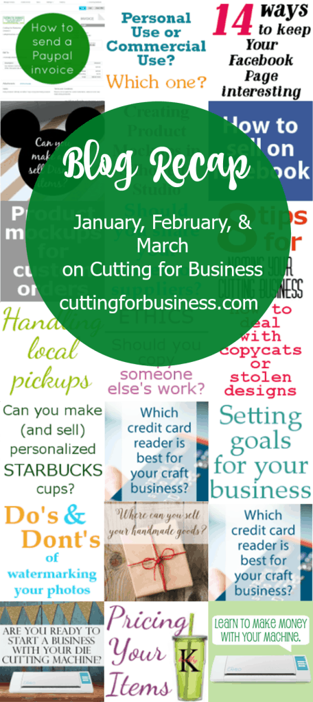 Pin now, read later! Blog Recap from cuttingforbusiness.com - the only blog dedicated to giving you practical business advice to use your Silhouette Cameo to make money - cuttingforbusiness.com