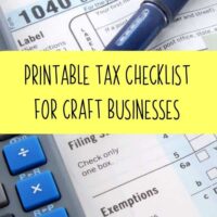 Printable Tax Prep Checklist for Silhouette or Cricut Small Craft Businesses - by cuttingforbusiness.com