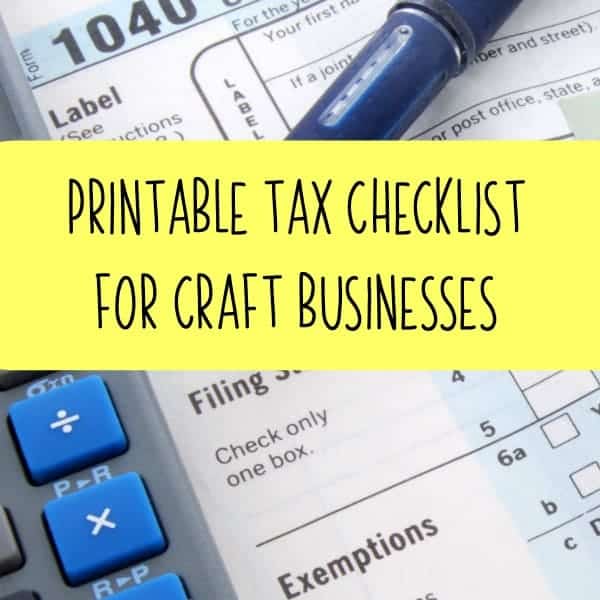 Printable Tax Prep Checklist for Silhouette or Cricut Small Craft Businesses - by cuttingforbusiness.com