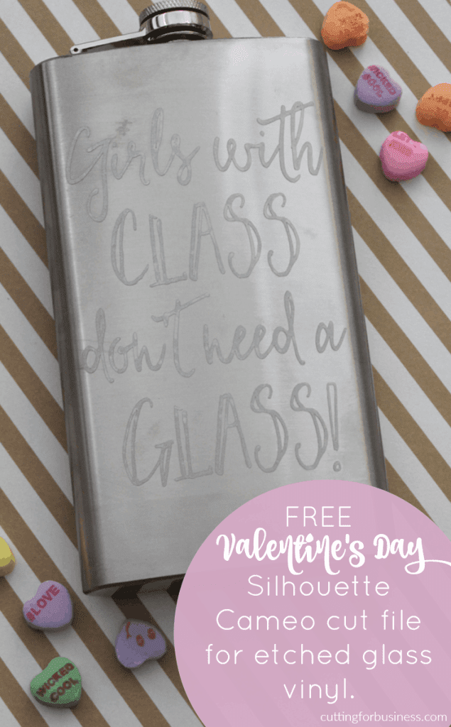 Download Valentine S Day Flask With Free Svg Cut File Perfect For Etched Vinyl Cutting For Business