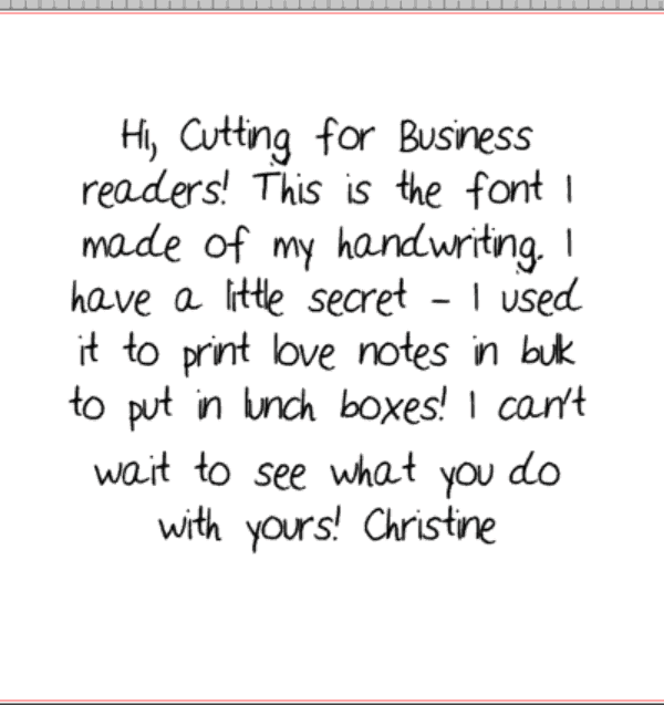 Create Your Own Font in 10 Minutes - for Free! Perfect for use in your Silhouette Cameo or Cricut small business. by cuttingforbusiness.com
