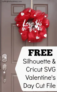 Free Silhouette Cameo, Curio & Cricut .SVG Valentine's Cut File by cuttingforbusiness.com