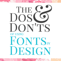 Do's and Dont's of Using Text in Design - Silhouette Studio and Cricut Design Space - by cuttingforbusiness.com