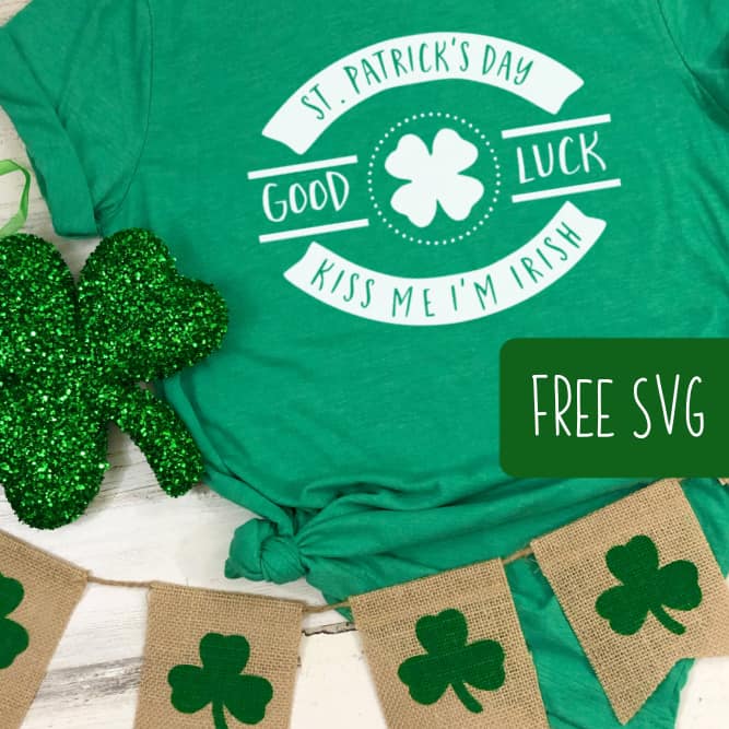 Free St. Patrick's Day SVG for Silhouette and Cricut - by cuttingforbusiness.com