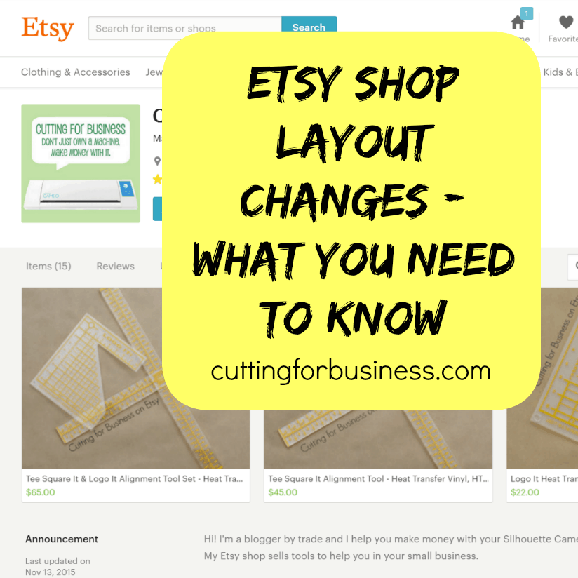 Layout Changes to Etsy Shops (on April 5th) - What You Need to Know - by cuttingforbusiness