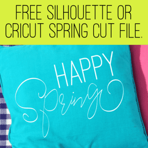 Free Commercial Use Happy Spring Cut File for Silhouette or Cricut .SVG by cuttingforbusiness.com