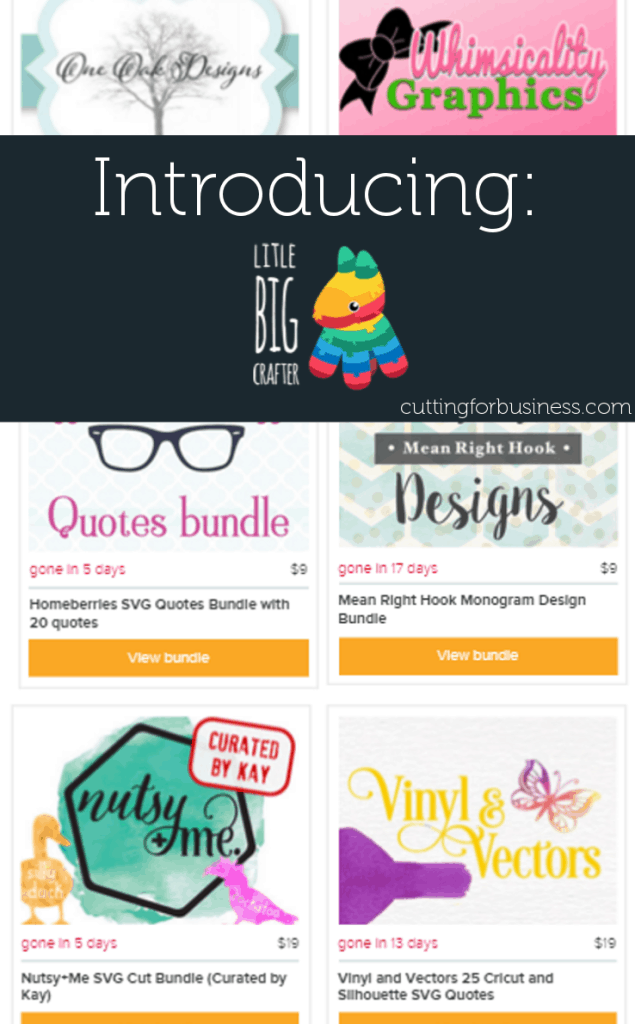Introducing Little Big Crafter - Font and Cut File Bundles by cuttingforbusiness.com