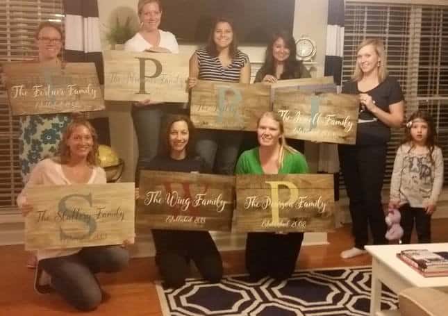 Step by Step Guide to Hosting a Paint Your Own Sign Party with your Silhouette Cameo or Cricut - by cuttingforbusiness.com