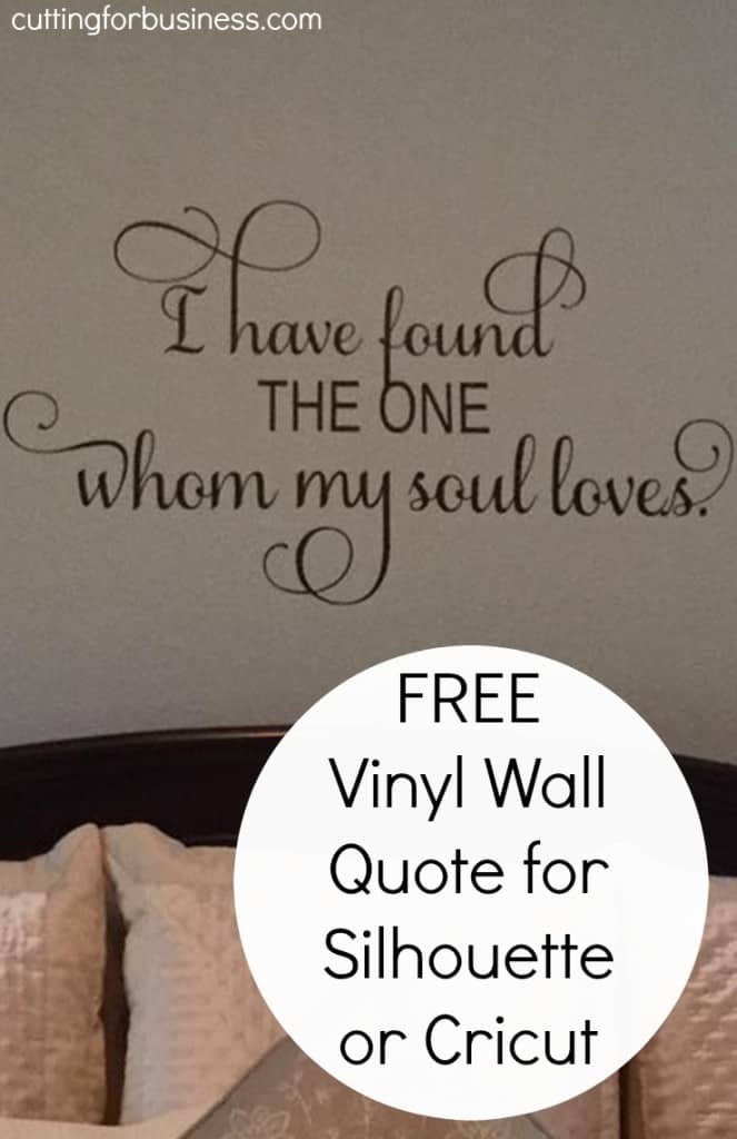 Download Free Commercial Use Vinyl Wall Cut File For Silhouette Or Cricut Cutting For Business