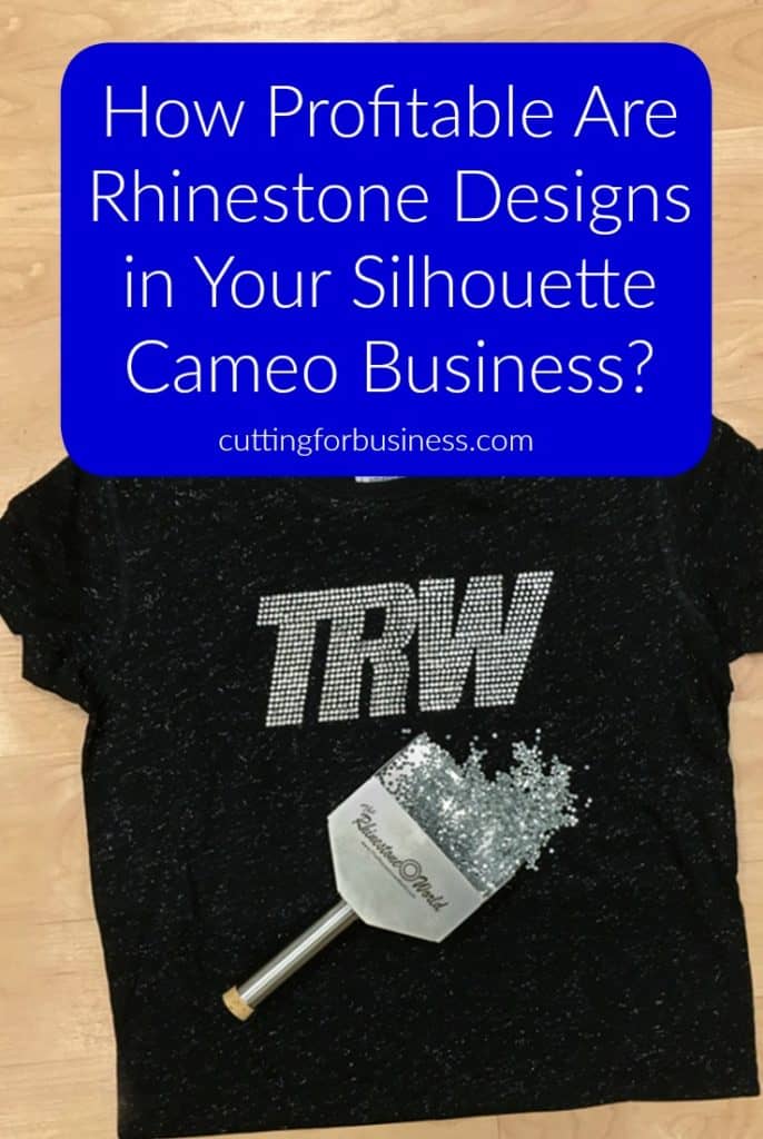 How to Add Rhinestones to Your Silhouette Business by therhinestoneworld.com for cuttingforbusiness.com